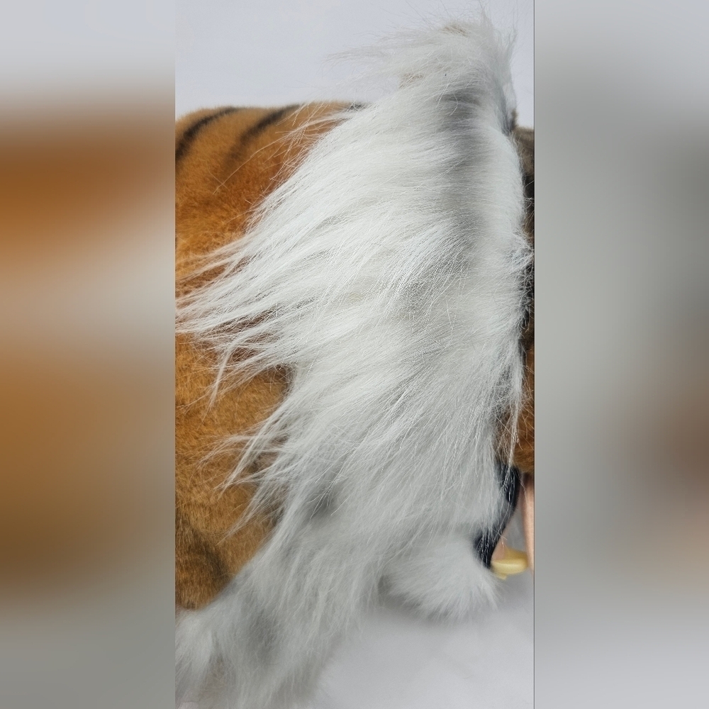 Rare Vintage 1989 Aristocrat Collection Tiger Trophy Wall Mount Stuffed Head 14" - Picture 9 of 16